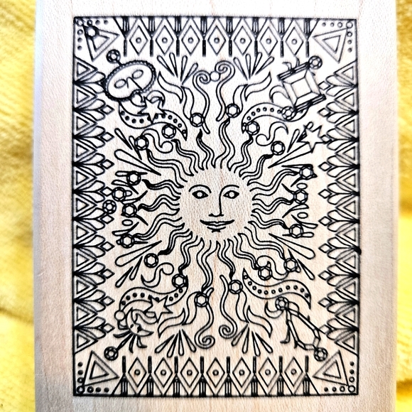Sun god rubber stamps - Picture 4 of 6